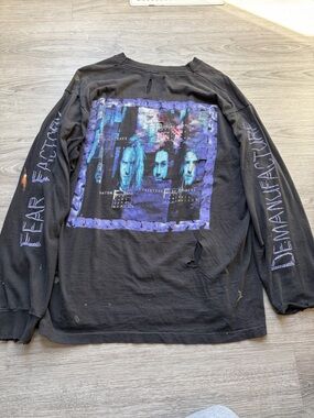 Fear Factory Liquid Blue thrashed vintage longsleeve